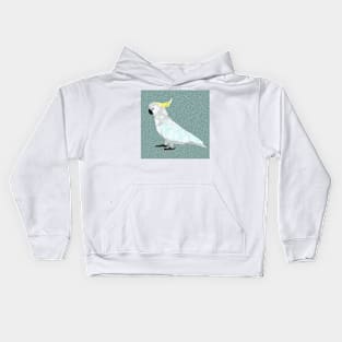 Marbled Paper Cockatoo Kids Hoodie